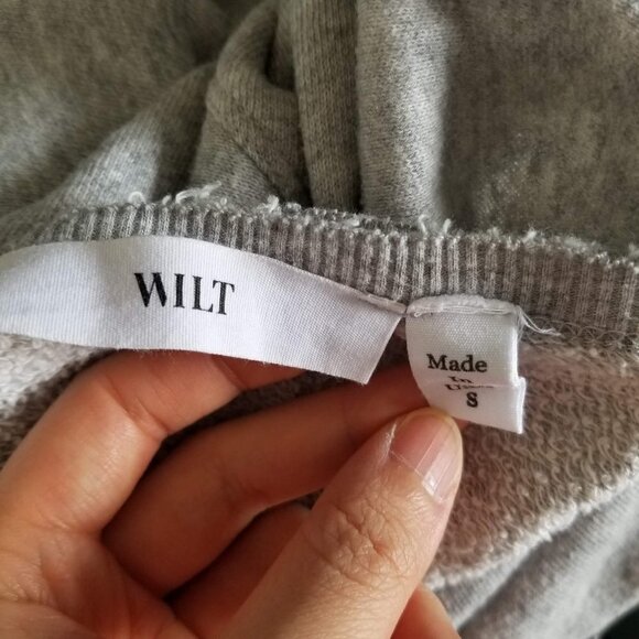 Wilt Silk Striped Trim Layered Distressed Sweater - Picture 14 of 17